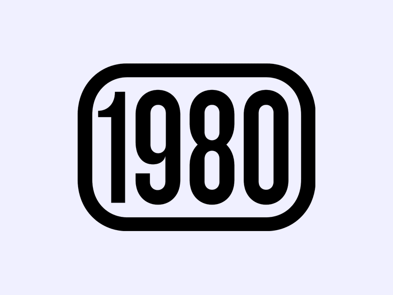 Tee-shirt «1980» print logotype | © AG / 8Js