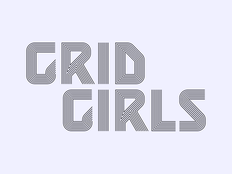 Logotype Grid Girls «peigne» | © AG / 8Js
