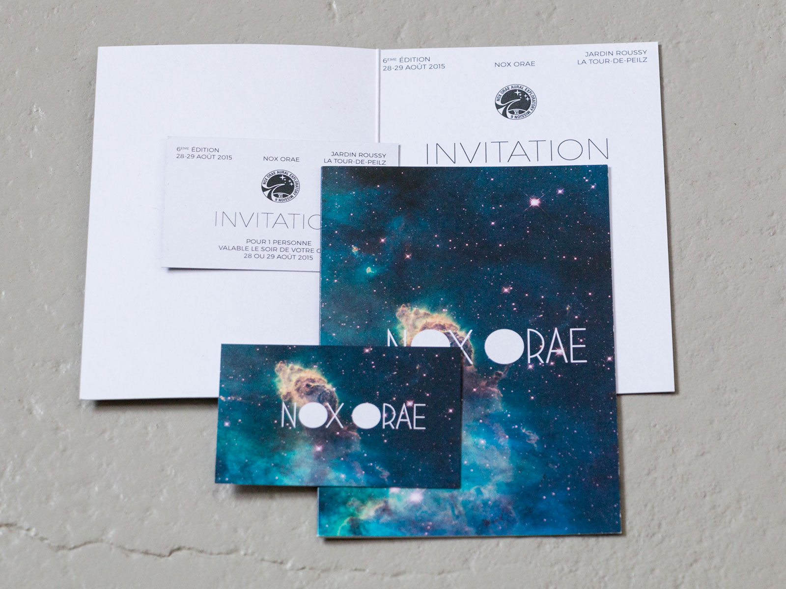 VIP/regular invitation cards | © AG / NASA